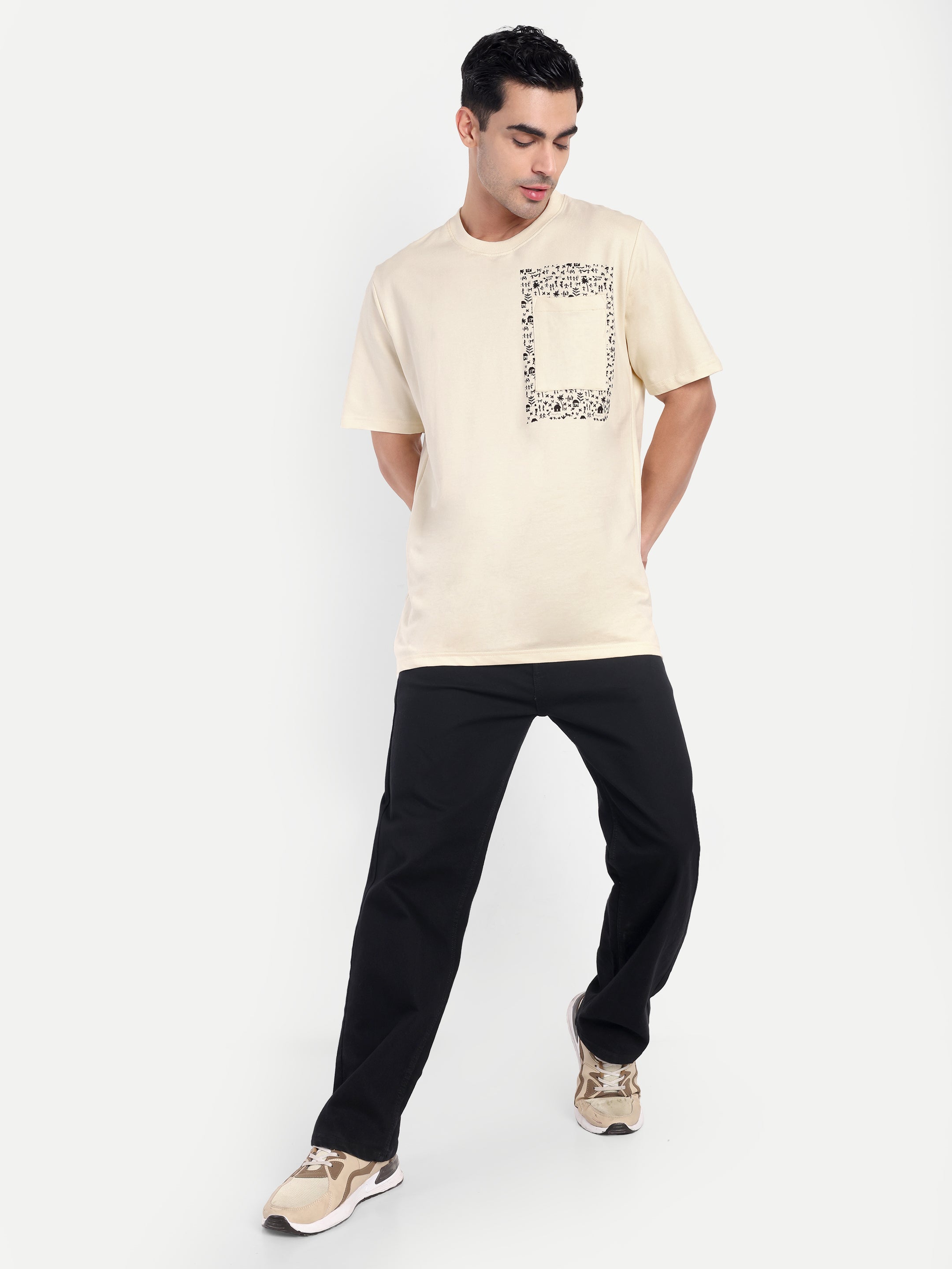 Minimal Warli Print T-Shirt