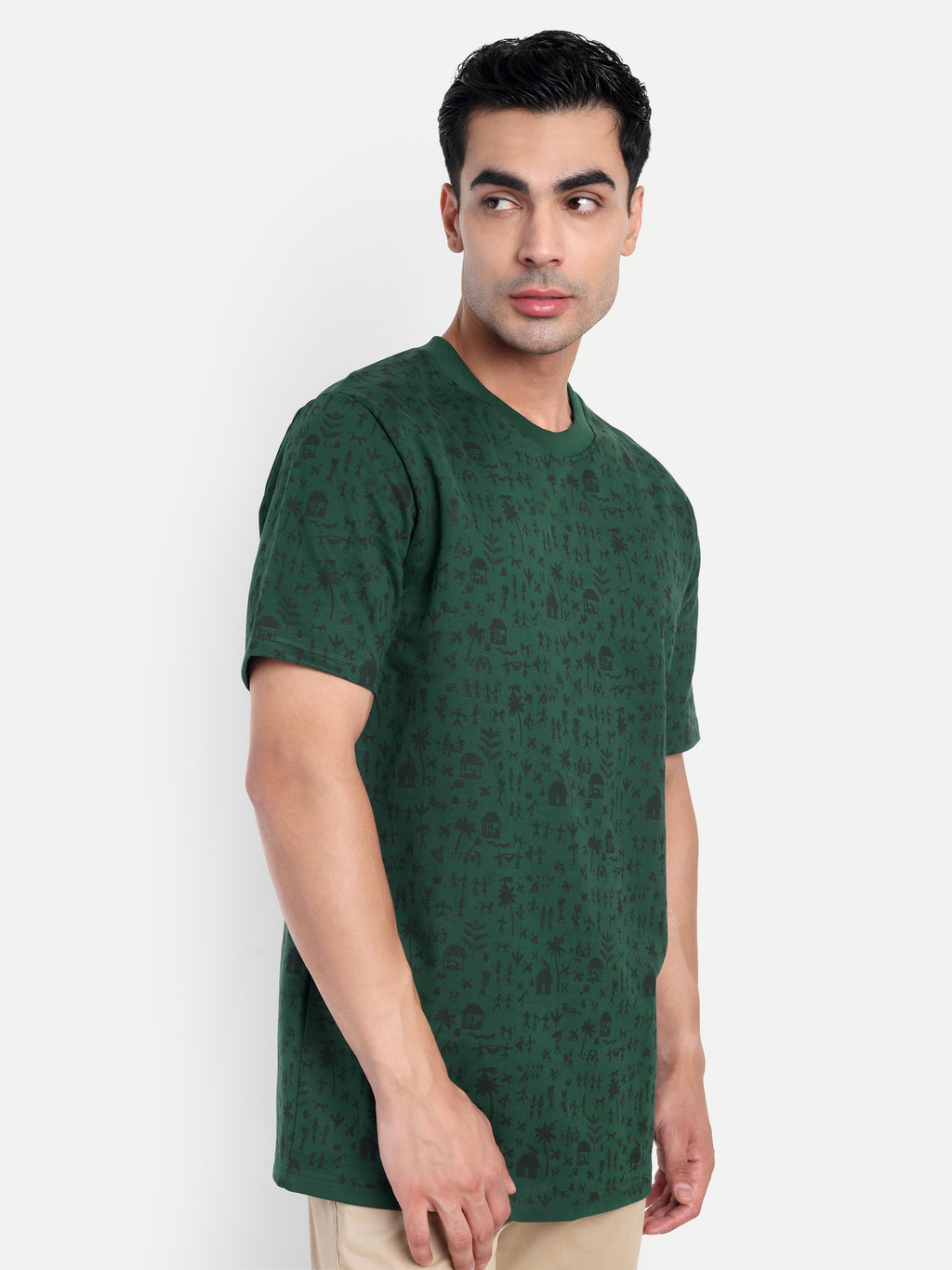 Warli Print Oversized T-Shirt