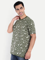Olive Warli all over Print