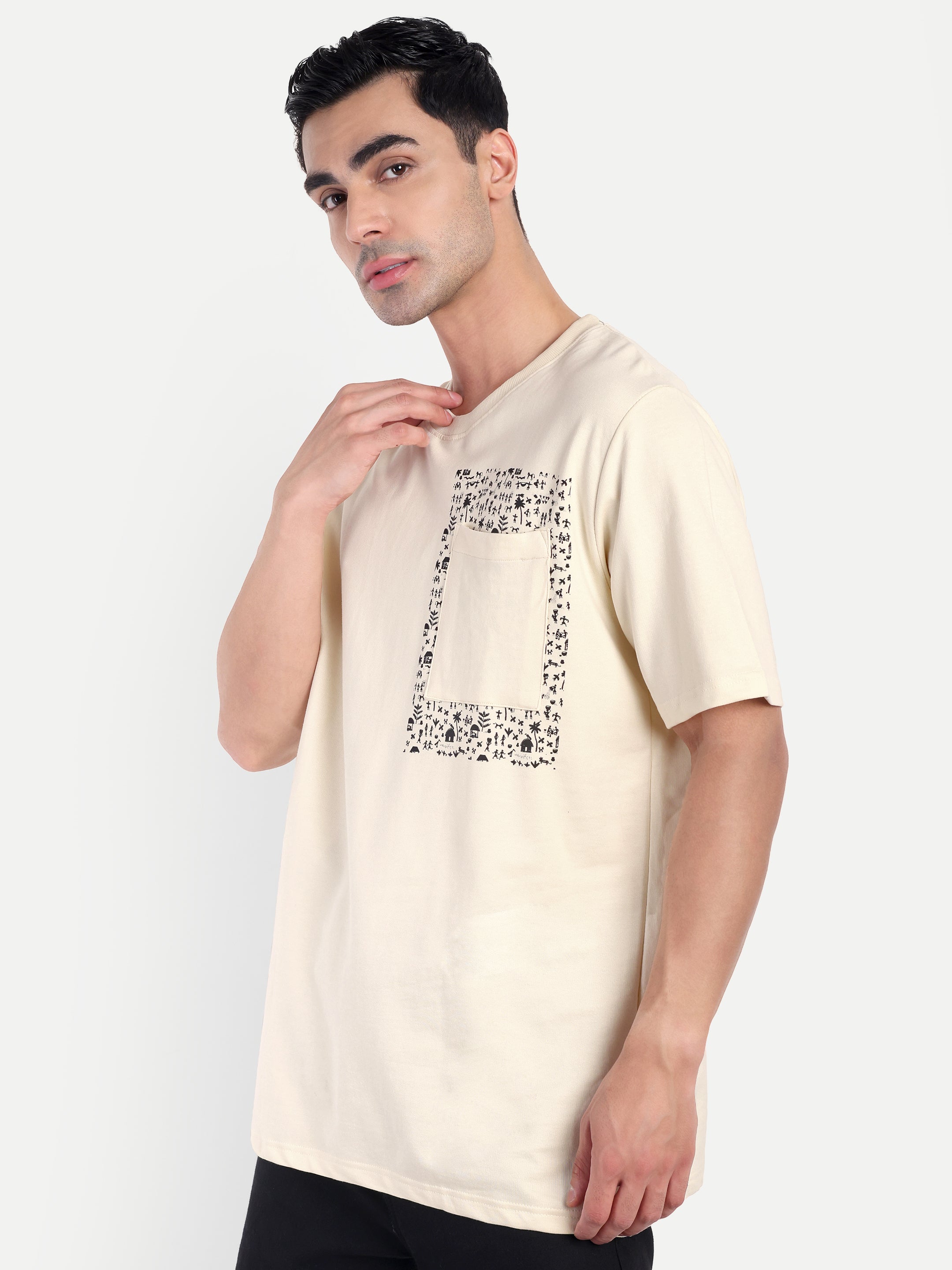 Minimal Warli Print T-Shirt