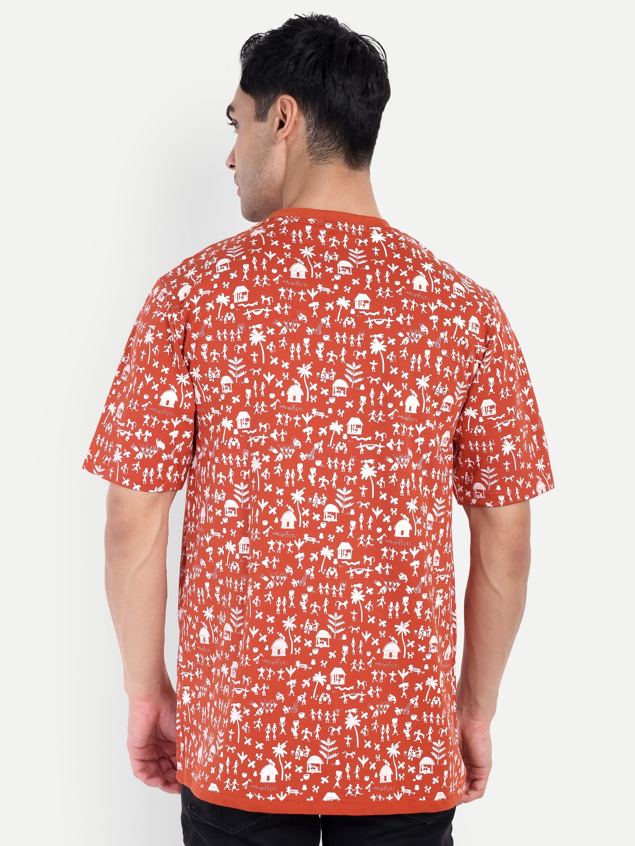 Warli All-Over Print Tee