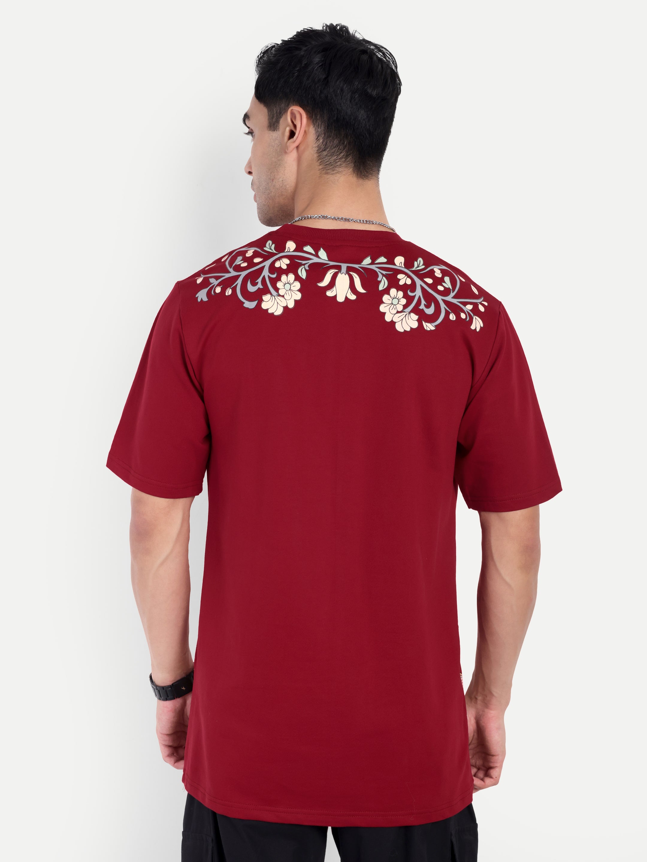 Kalamkari Print Oversized T-Shirt