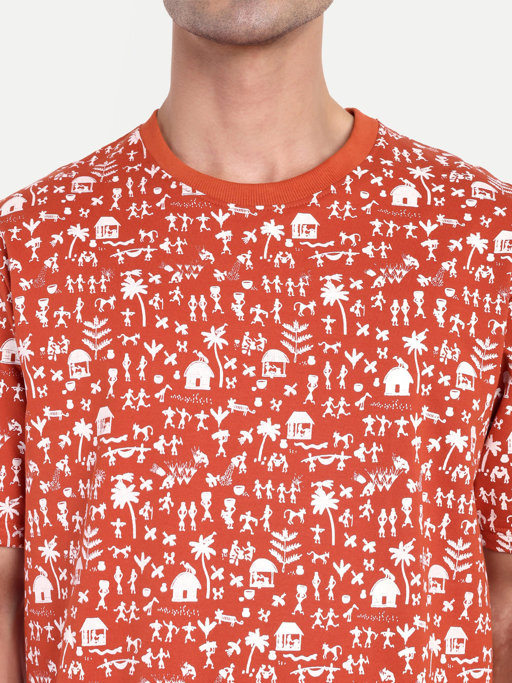 Warli All-Over Print Tee