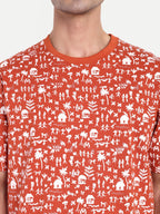 Warli All-Over Print Tee