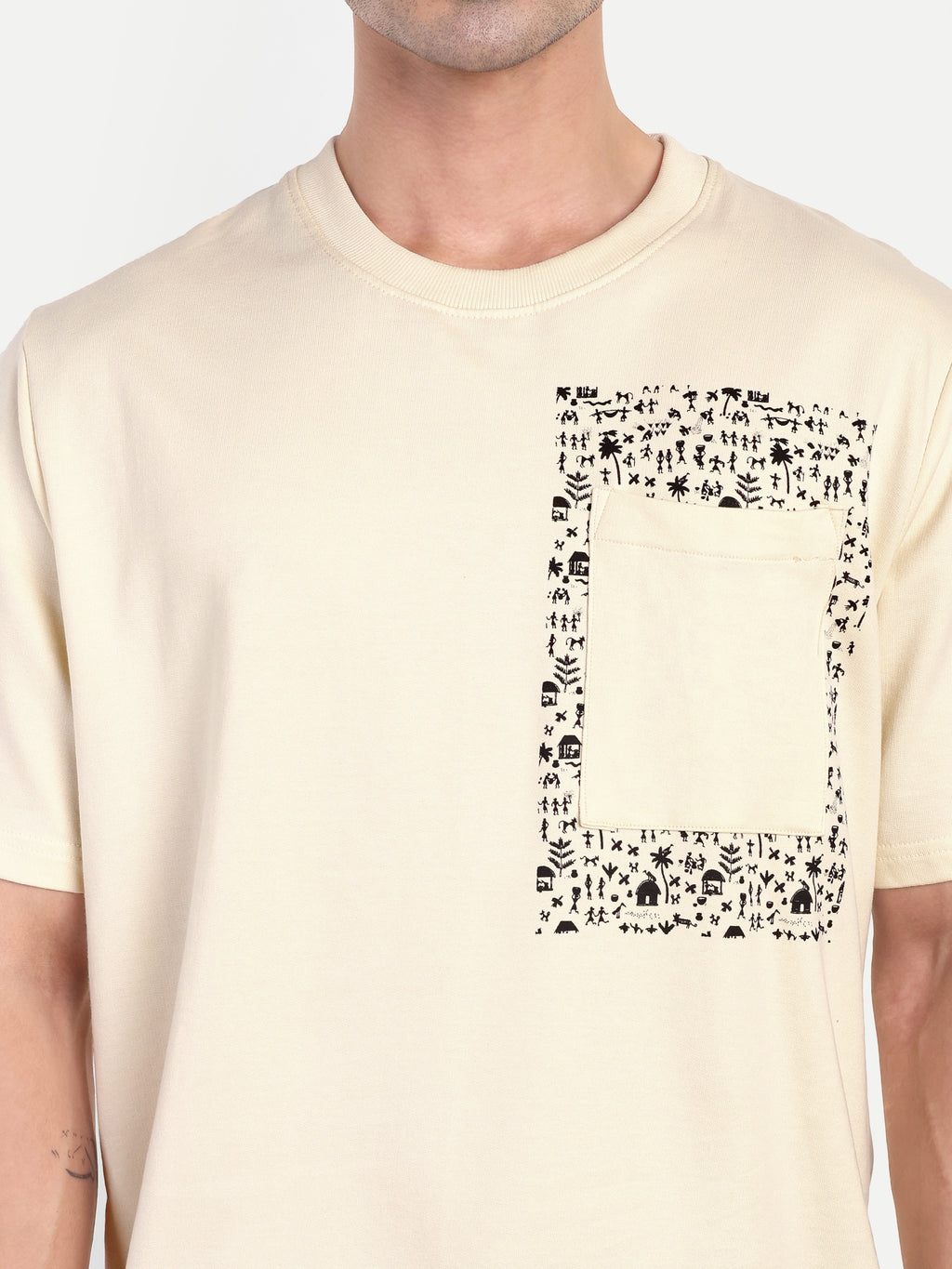 Minimal Warli Print T-Shirt