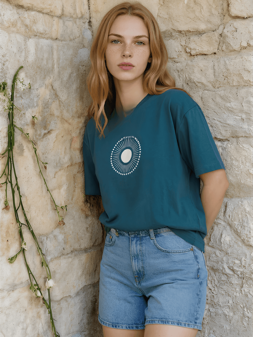 warli Bird Oversized T-Shirt