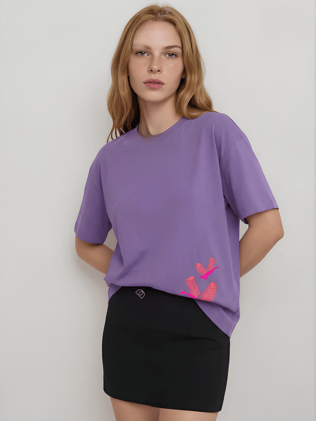Warli Bird oversized T-Shirt