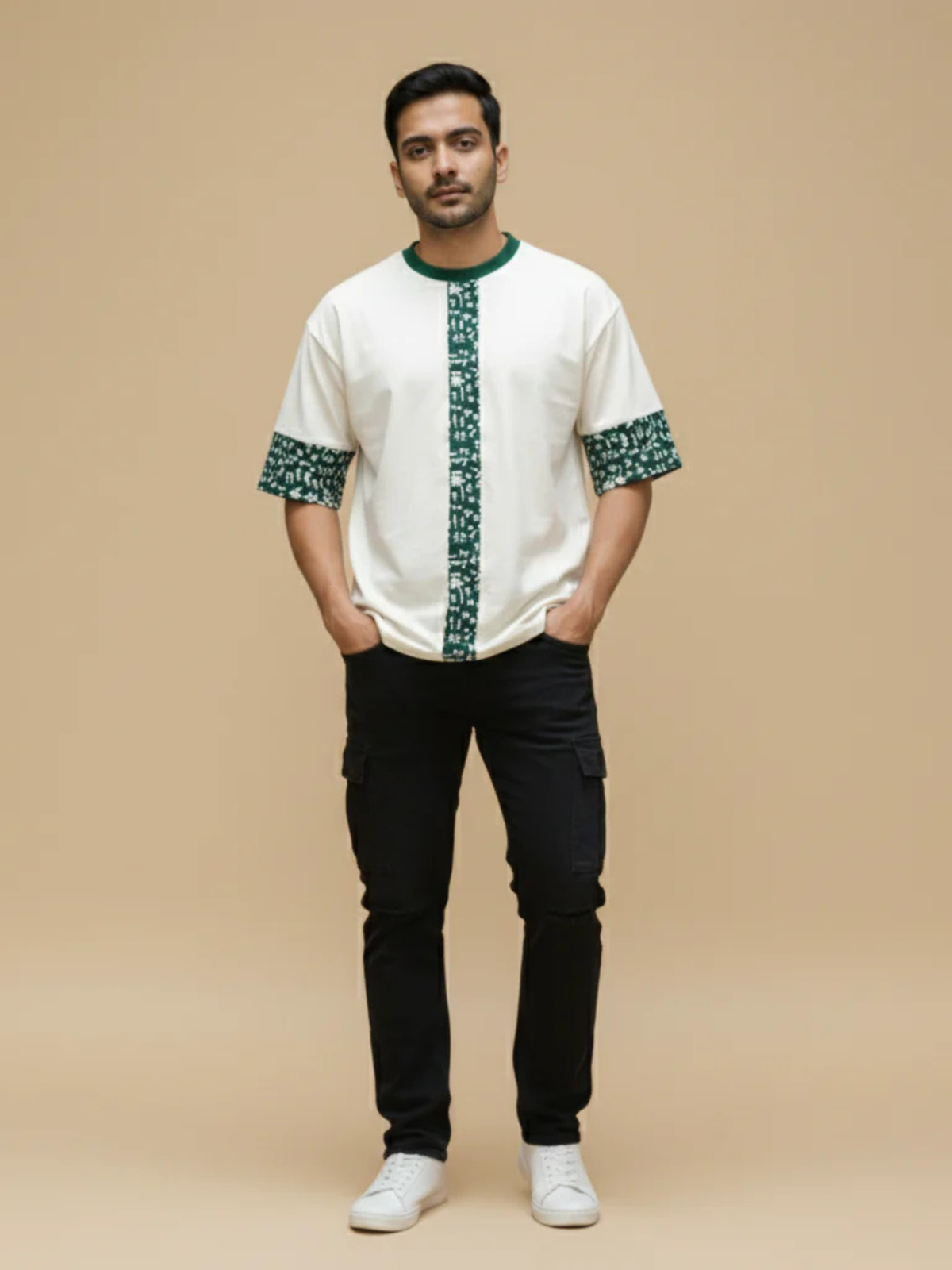 Warli Path Oversized Tshirt